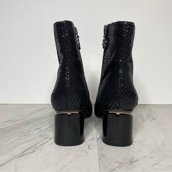 Franco Sarto Marquee Snake Print Square Toe Bootie 6 1/2 - Picture 3 of 14